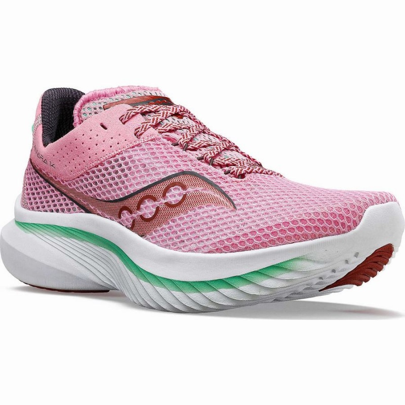 Saucony Kinvara 14 Løpesko Dame Rosa Grønn | S35612-M97