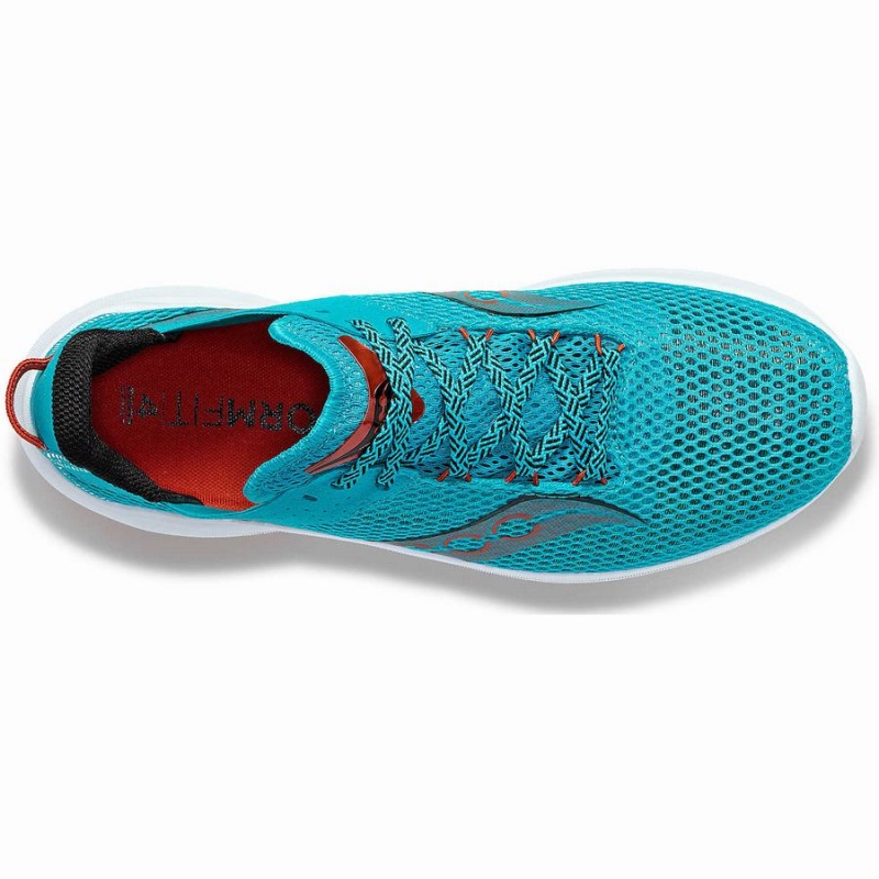 Saucony Kinvara 14 Løpesko Herre Blå Oransje | S59203-A23