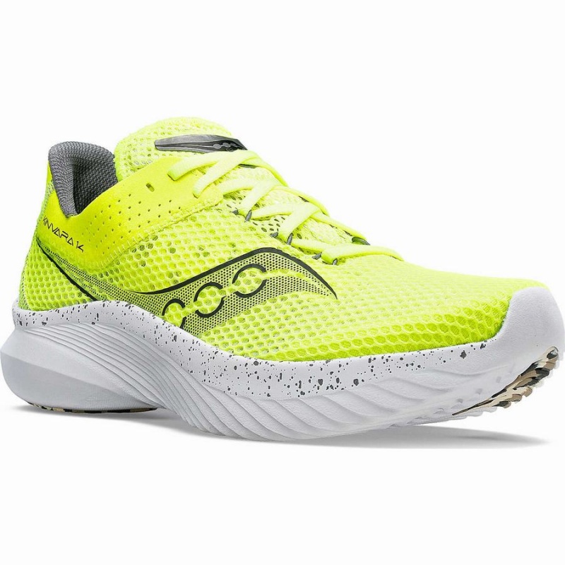 Saucony Kinvara 14 Løpesko Herre Gul Svarte | S40678-S87