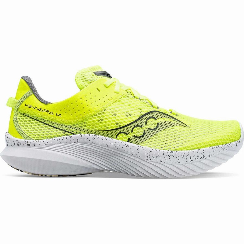 Saucony Kinvara 14 Løpesko Herre Gul Svarte | S40678-S87