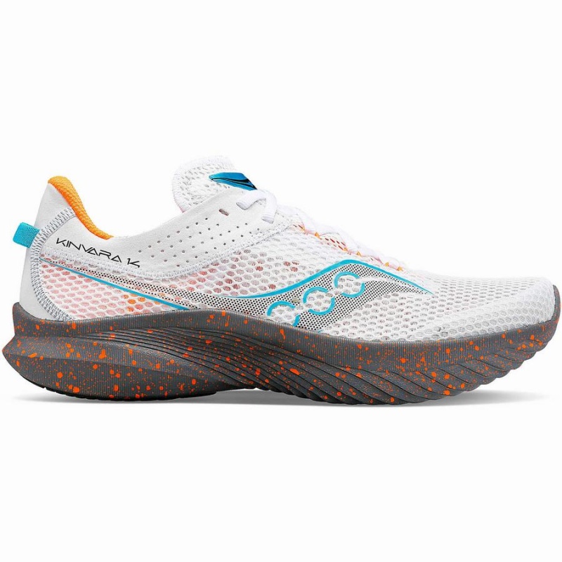 Saucony Kinvara 14 Løpesko Herre Hvite Grå | S53498-E05