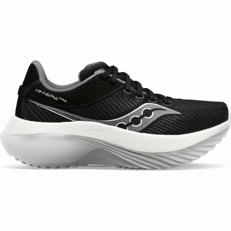 Saucony Kinvara Pro Brede Løpesko Dame Svarte Hvite | S84963-U18