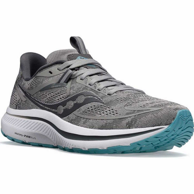 Saucony Omni 21 Brede Løpesko Dame Grå Blå | S47502-J05