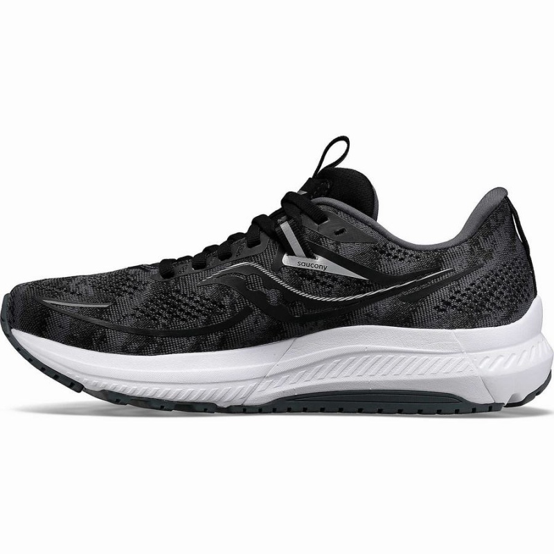 Saucony Omni 21 Brede Løpesko Dame Svarte Hvite | S79058-H61