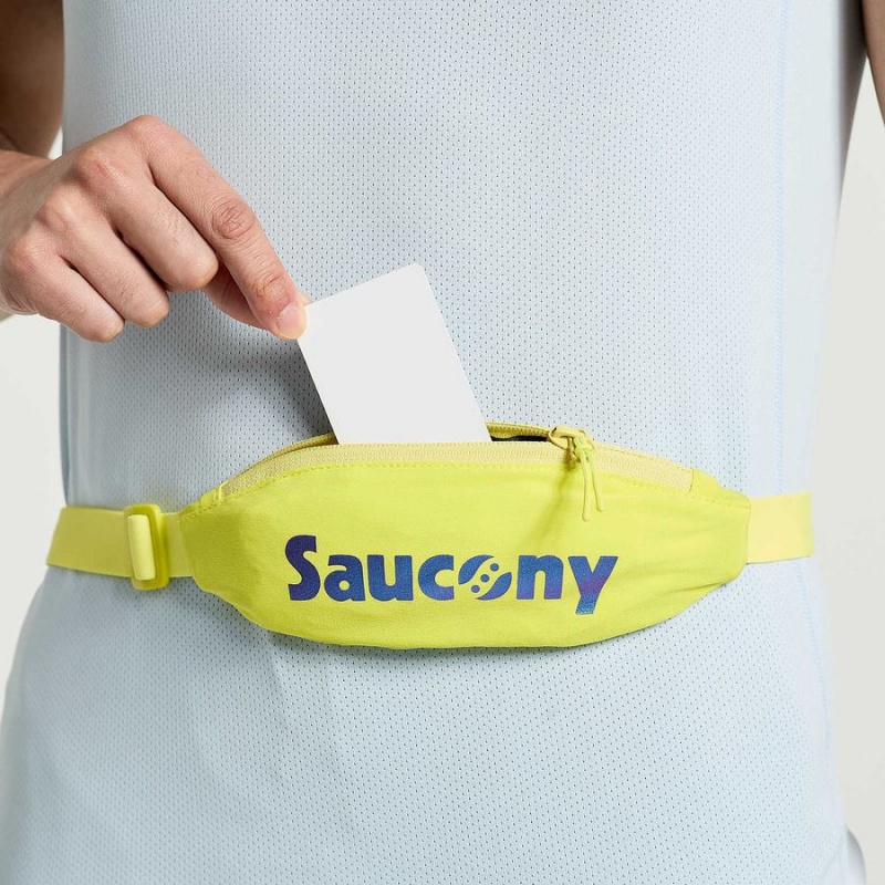 Saucony Outpace Run Belt Midjeveske Herre Gul | S24659-A58