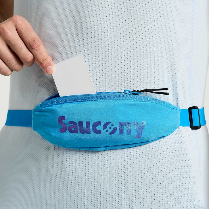 Saucony Outpace Run Belt Midjeveske Herre Blå | S56890-S94