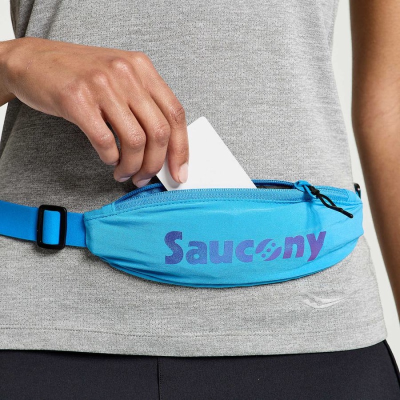 Saucony Outpace Run Belt Midjeveske Herre Blå | S56890-S94