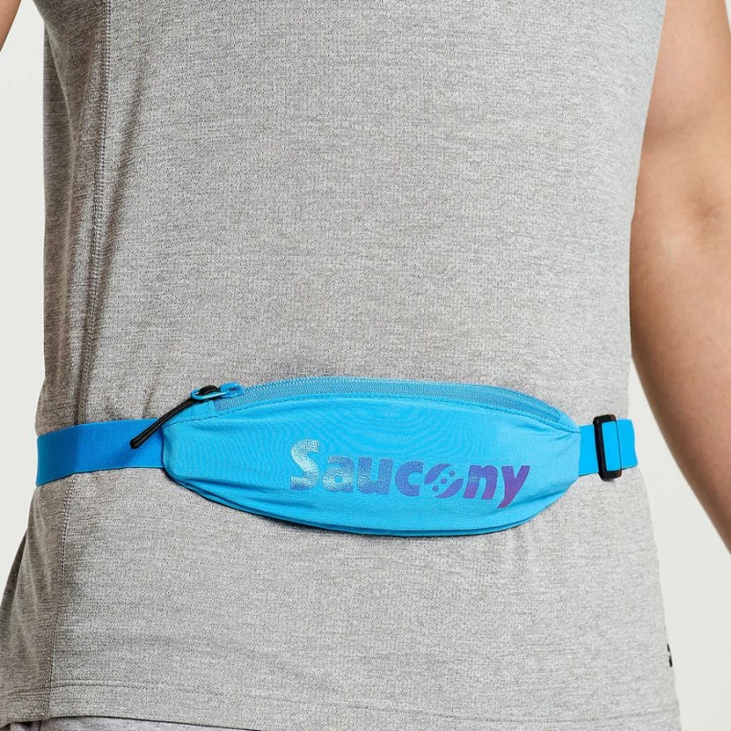 Saucony Outpace Run Belt Midjeveske Herre Blå | S56890-S94