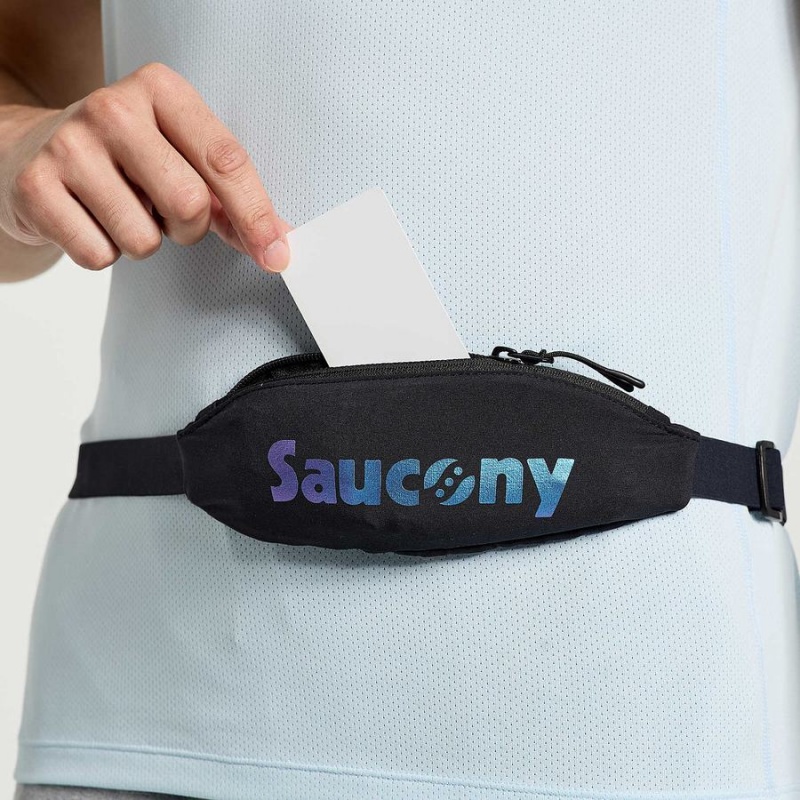 Saucony Outpace Run Belt Midjeveske Herre Svarte | S17294-D65