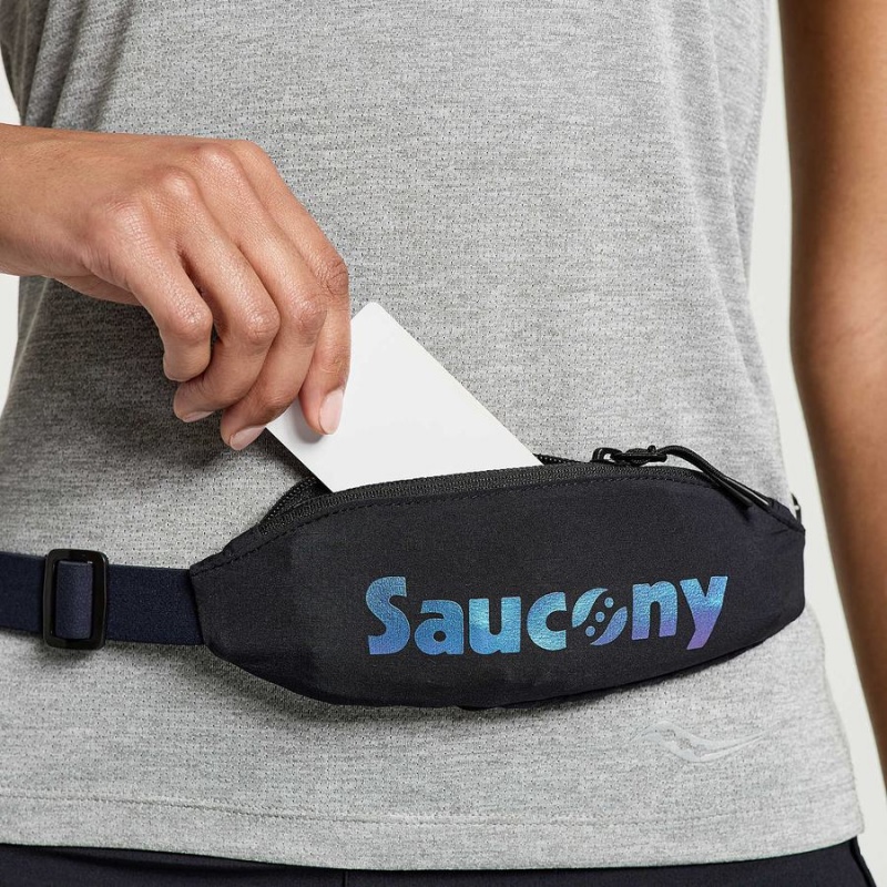 Saucony Outpace Run Belt Midjeveske Herre Svarte | S17294-D65