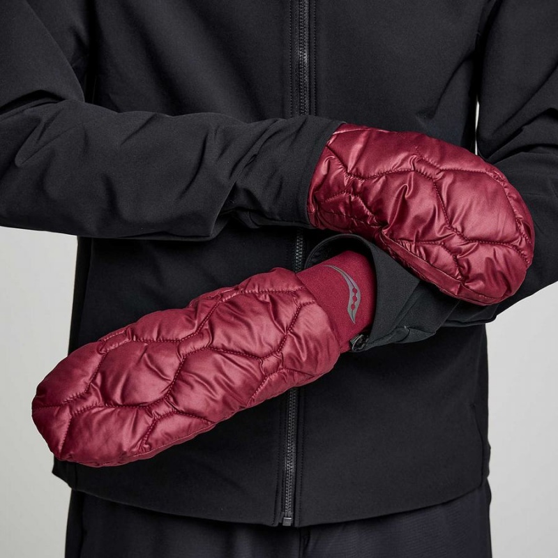 Saucony Oysterpuff Mitt Hansker Dame Rød | S65428-U32