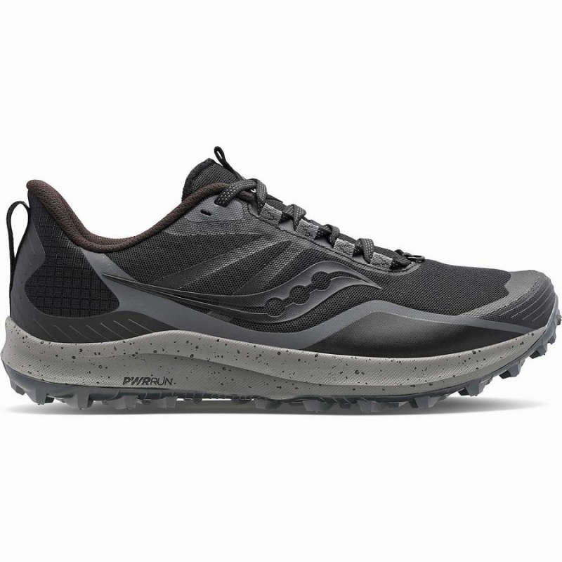 Saucony Peregrine 12 Trail Løpesko Dame Svarte Grå | S56493-Q58