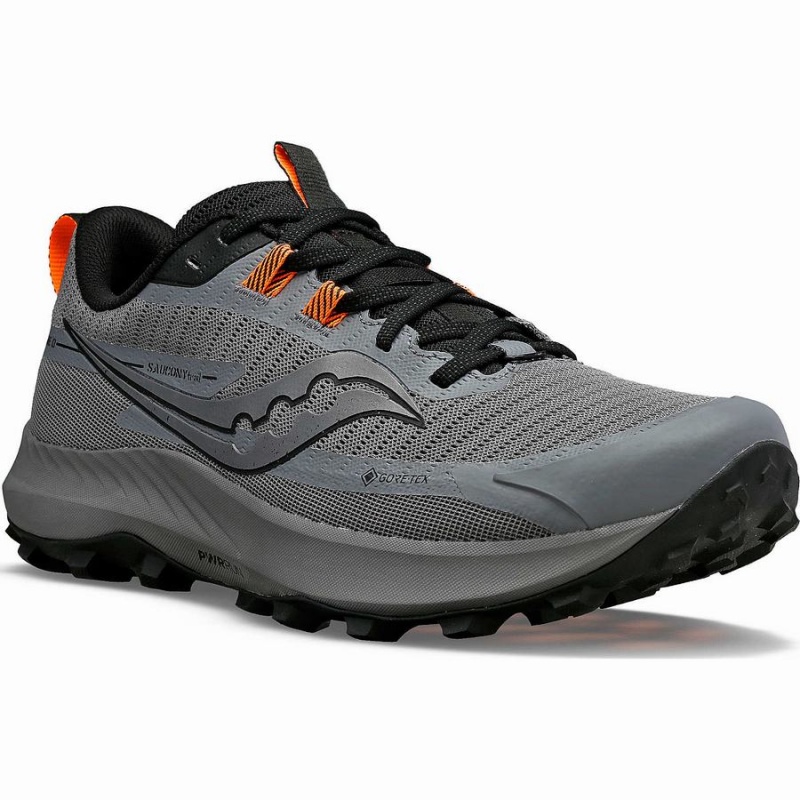 Saucony Peregrine 13 GTX Løpesko Herre Grå Svarte | S41720-V90