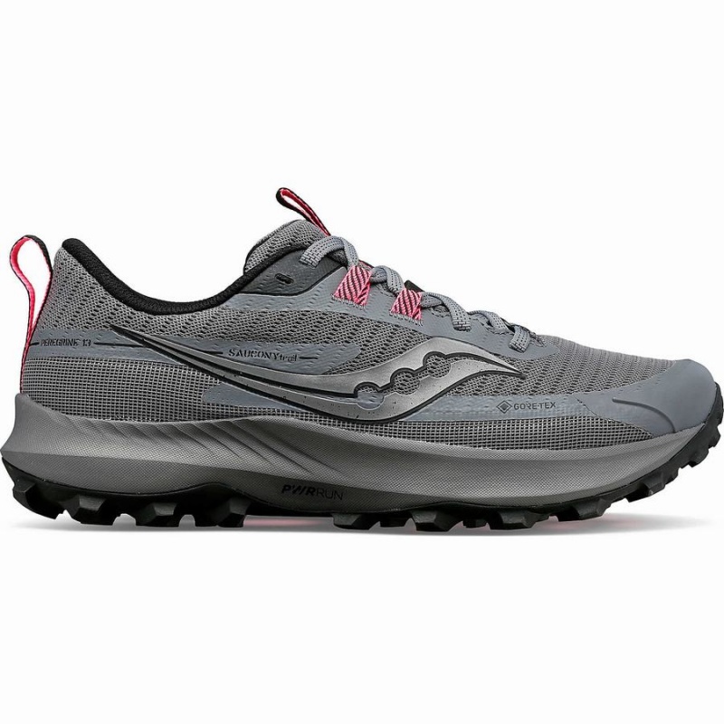 Saucony Peregrine 13 GTX Trail Løpesko Dame Grå Svarte | S53701-M10