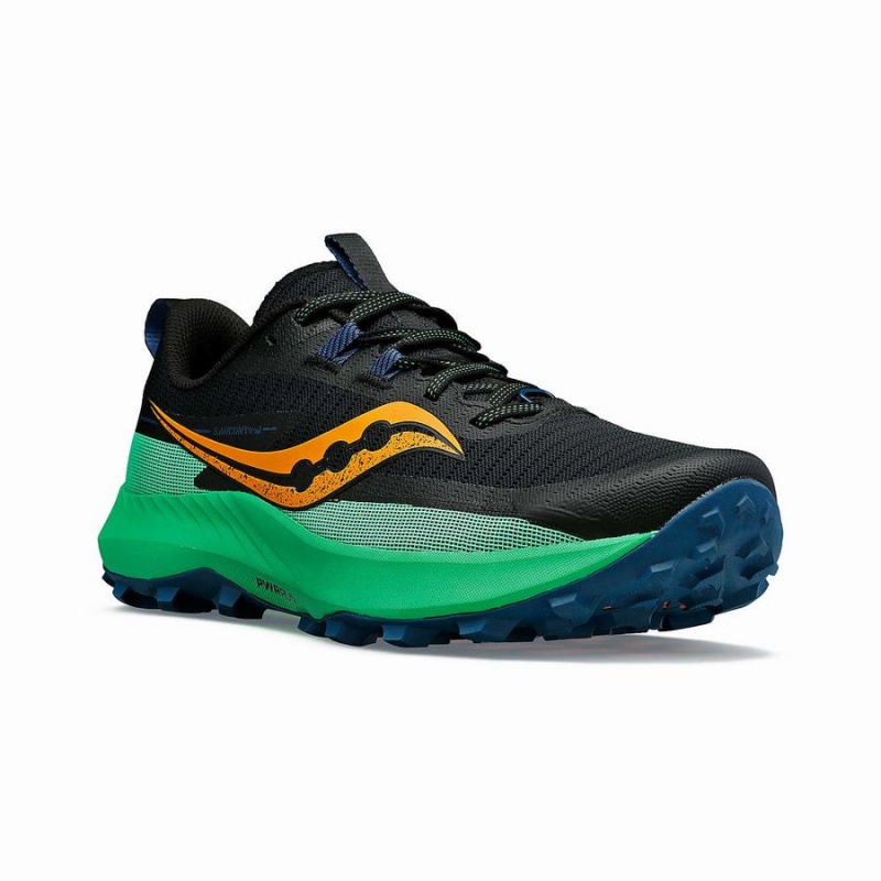 Saucony Peregrine 13 Løpesko Herre Svarte Grønn | S30892-X48