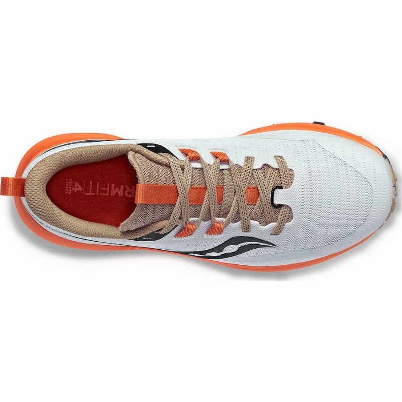 Saucony Peregrine 13 Trail Løpesko Dame Hvite Oransje | S56734-P26