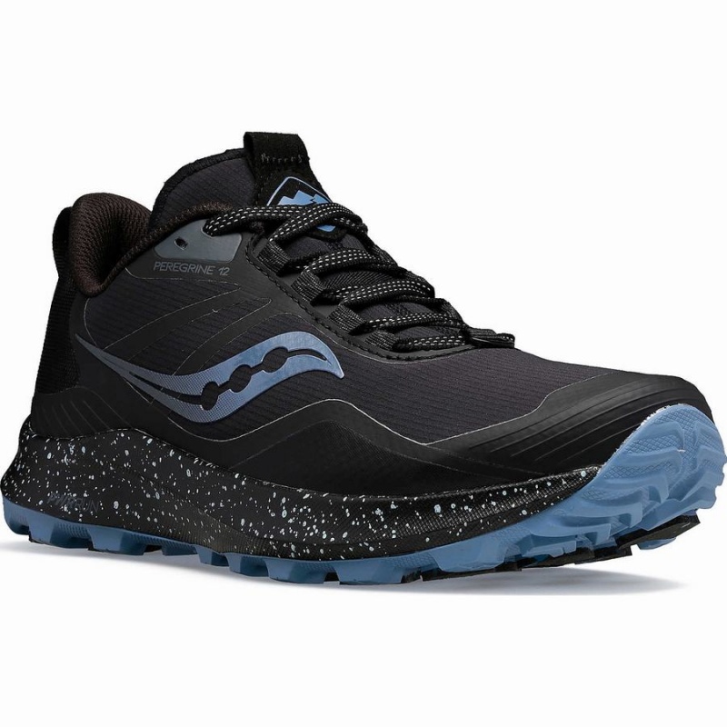 Saucony Peregrine ICE+ 3 Løpesko Dame Svarte | S64793-D92