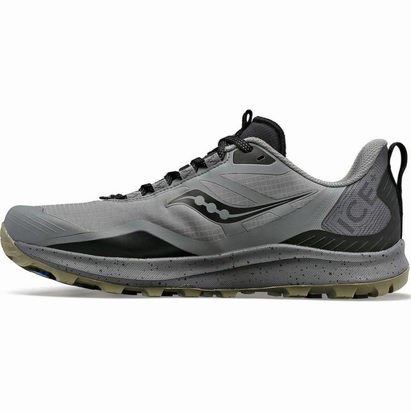 Saucony Peregrine ICE+ 3 Løpesko Herre Grå Svarte | S43105-Z09