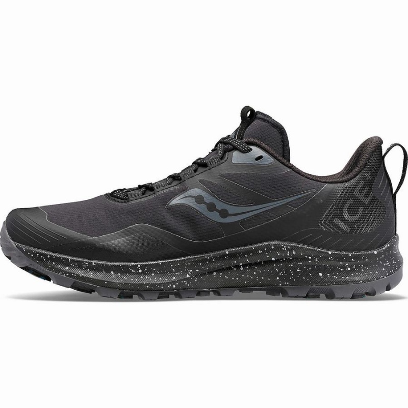 Saucony Peregrine ICE+ 3 Løpesko Herre Svarte Grå | S28340-P98