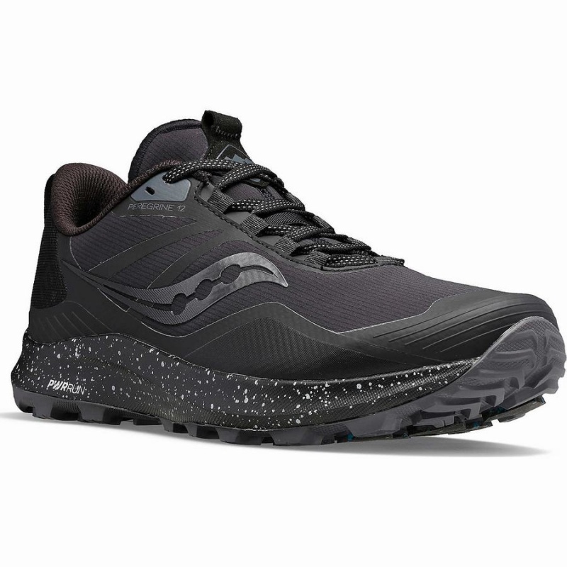 Saucony Peregrine ICE+ 3 Løpesko Herre Svarte Grå | S28340-P98