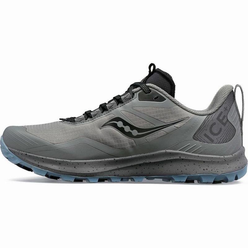 Saucony Peregrine ICE+ 3 Trail Løpesko Dame Grå Svarte | S34705-Z15