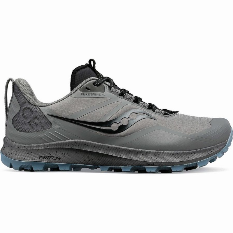 Saucony Peregrine ICE+ 3 Trail Løpesko Dame Grå Svarte | S34705-Z15