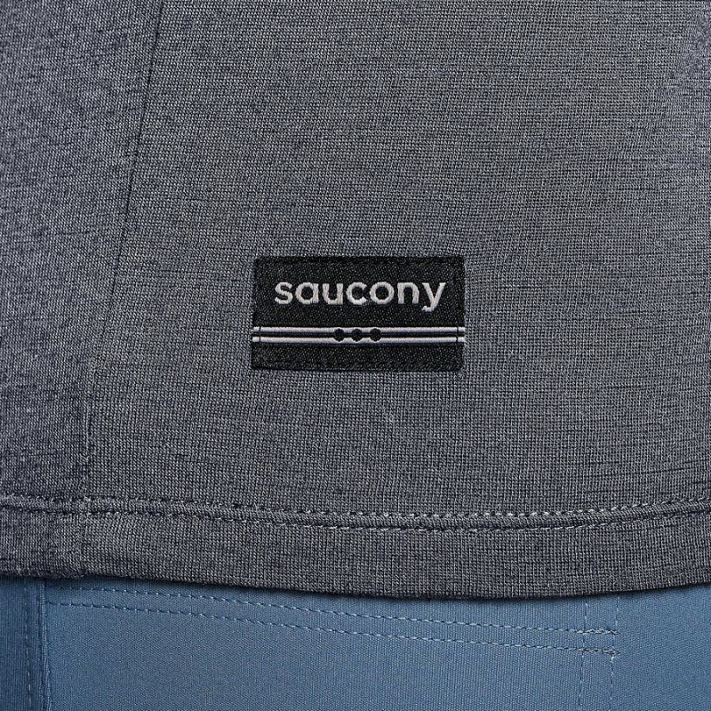 Saucony Peregrine Merino Long Sleeve T-skjorte Herre Blå | S62470-J42