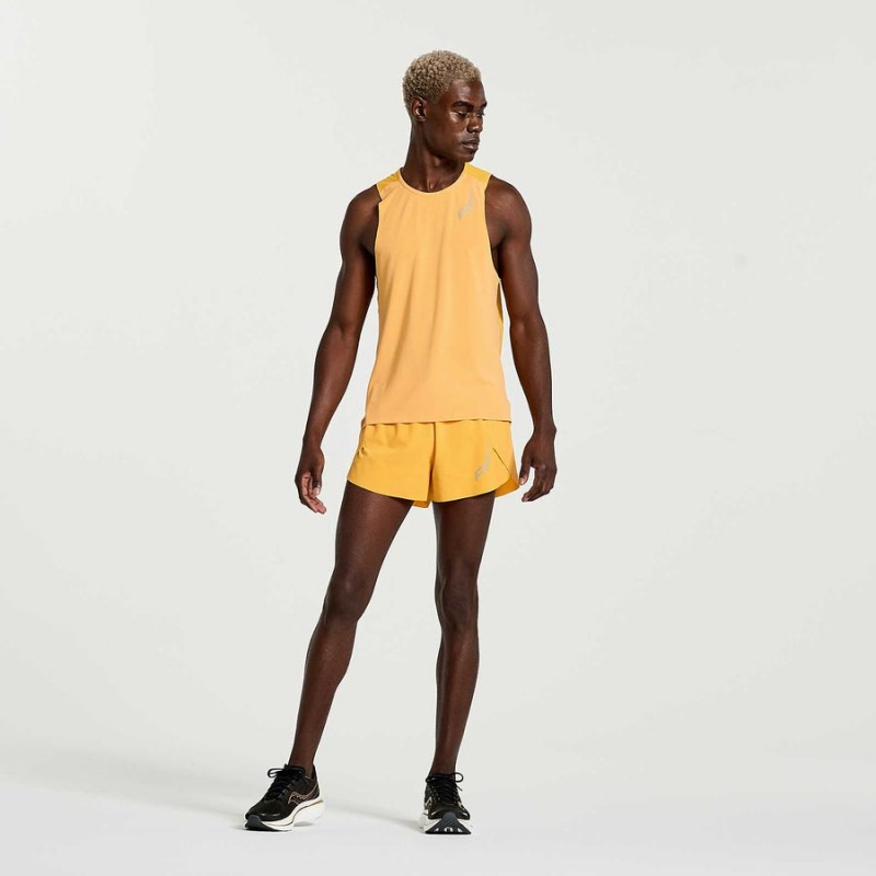 Saucony Pinnacle Ermeløse Tank Top Herre Oransje | S12489-V24