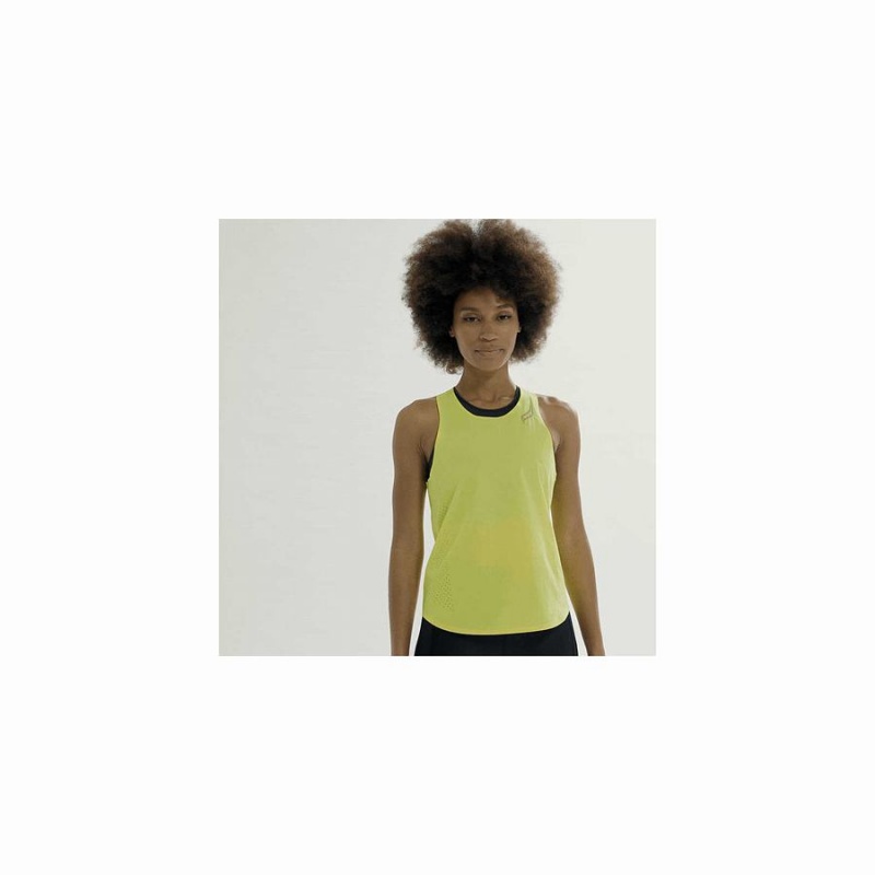 Saucony Pinnacle Tank Tank Top Dame Gul | S46719-S63