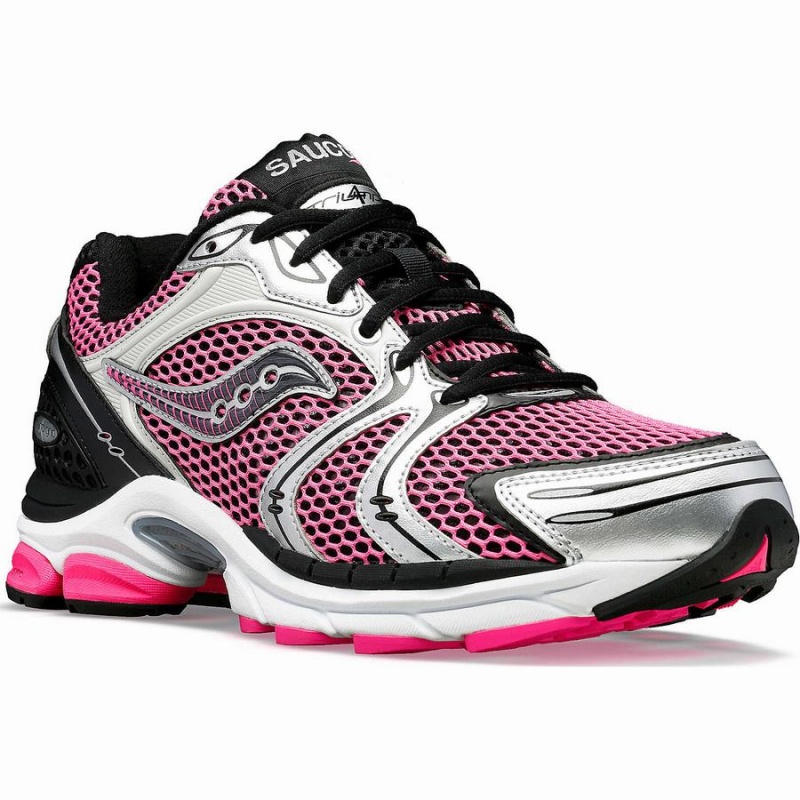 Saucony ProGrid Triumph 4 Joggesko Dame Rosa Sølv | S07948-P91