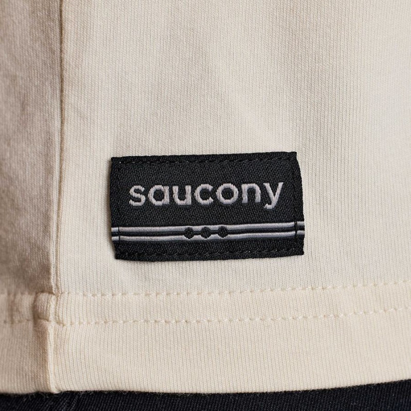 Saucony Recovery Boxy Tee T-skjorte Dame Beige | S25164-W57