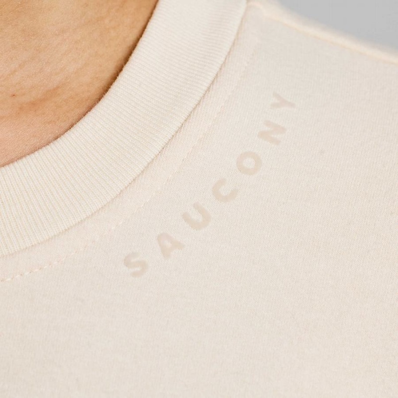 Saucony Recovery Crew Sweatshirt Dame Beige | S80956-G15