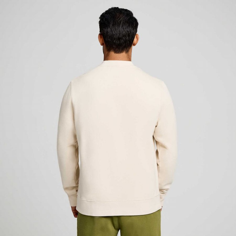 Saucony Recovery Crew Sweatshirt Dame Beige | S41956-E48