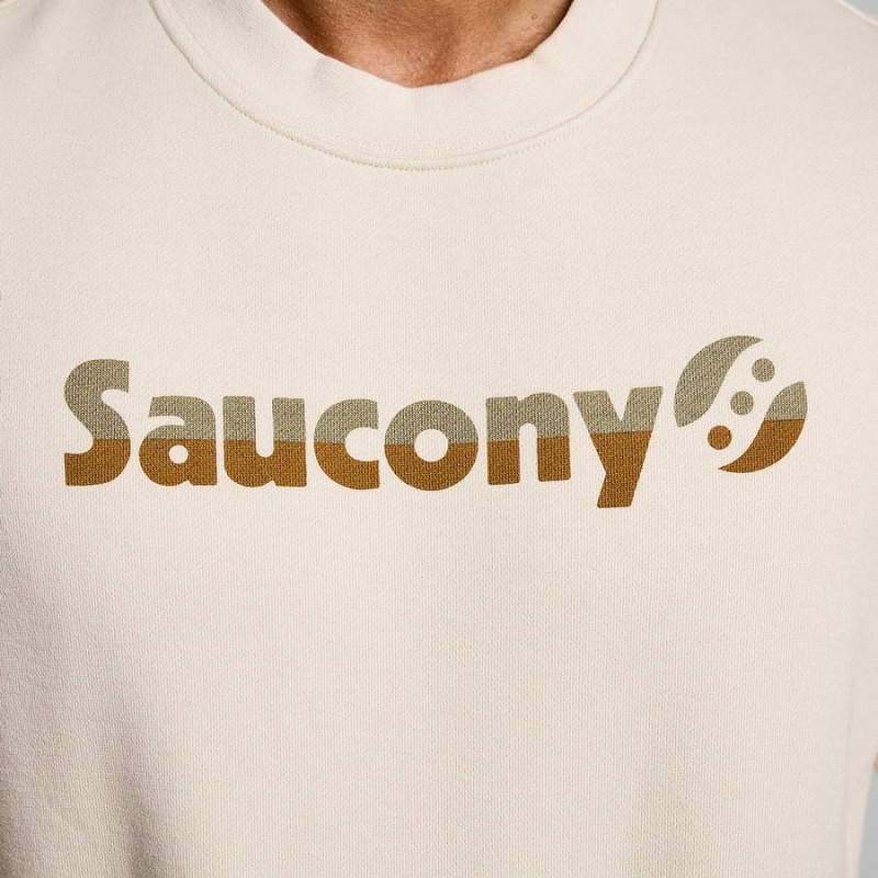 Saucony Recovery Crew Sweatshirt Dame Beige | S41956-E48