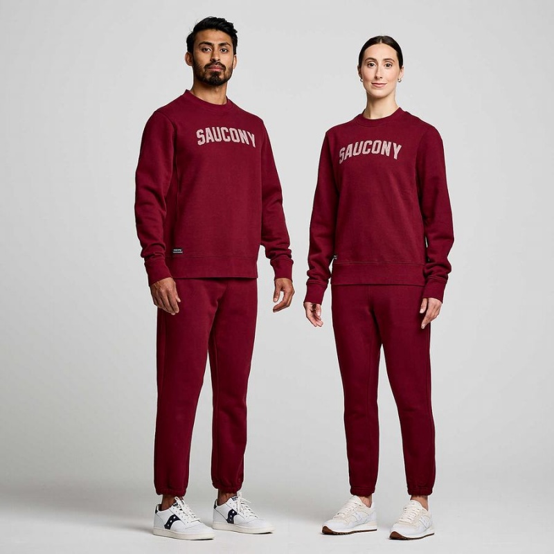 Saucony Recovery Crew Sweatshirt Dame Rød | S56928-Q59