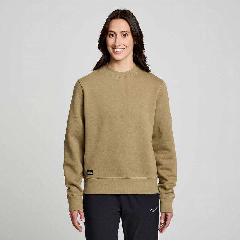 Saucony Recovery Crew Sweatshirt Herre Kaffe | S06249-Y05