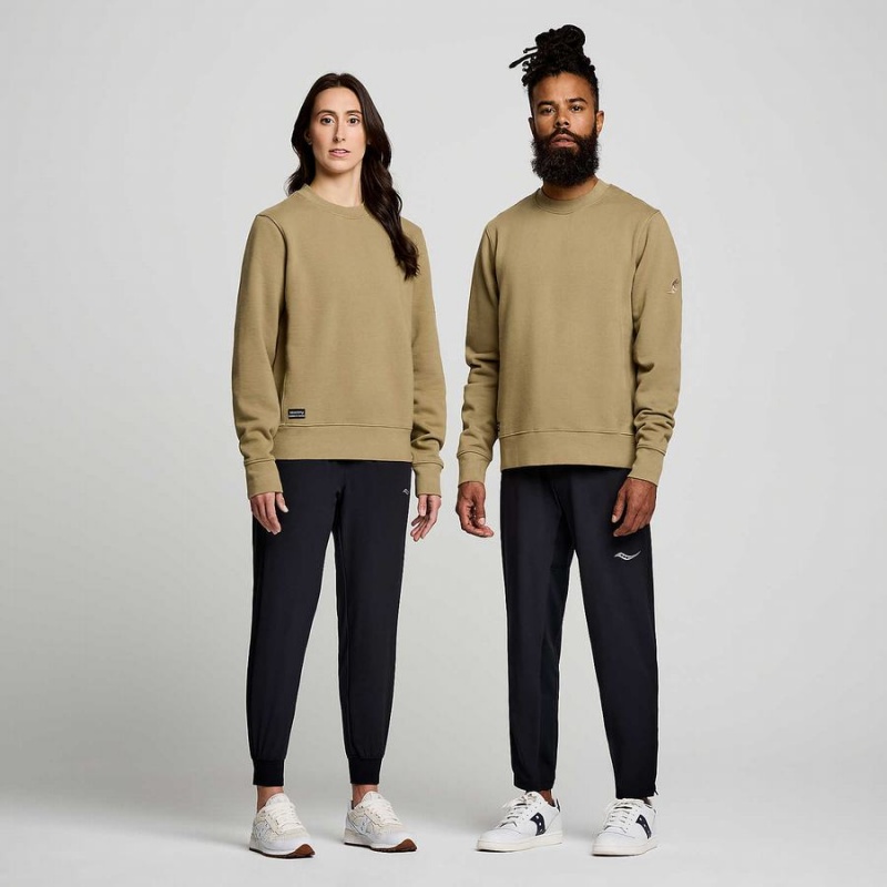 Saucony Recovery Crew Sweatshirt Herre Kaffe | S06249-Y05