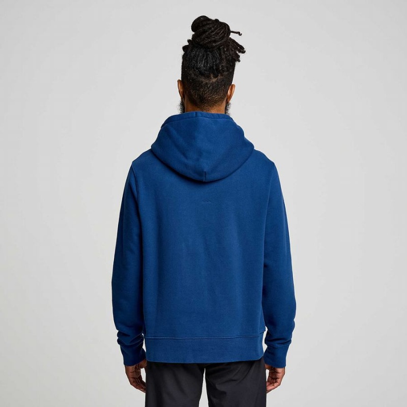 Saucony Recovery Hoody Hettegenser Herre Indigo | S35872-S54