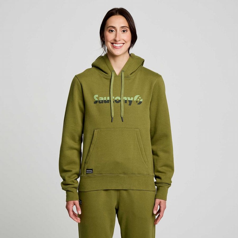 Saucony Recovery Hoody Hettegenser Herre Khaki | S14853-D13