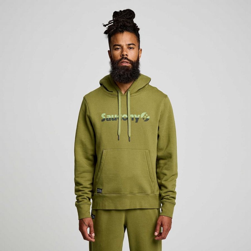 Saucony Recovery Hoody Hettegenser Herre Khaki | S14853-D13