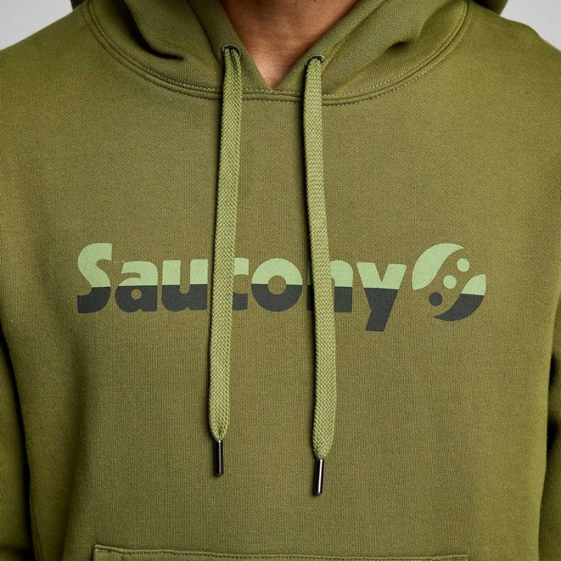 Saucony Recovery Hoody Hettegenser Herre Khaki | S14853-D13