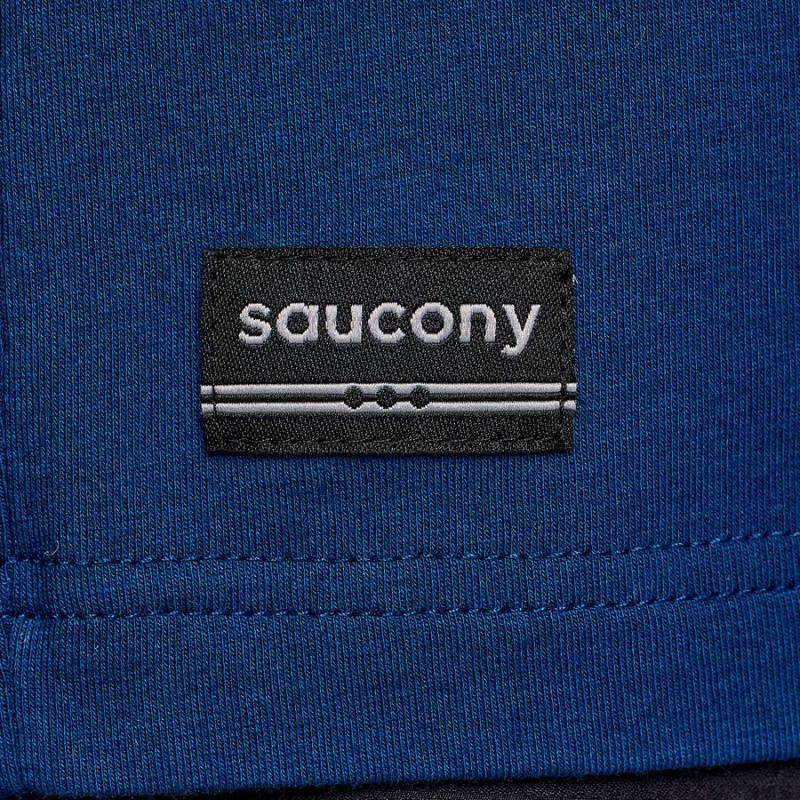 Saucony Recovery Kort Sleeve T-skjorte Dame Indigo | S30695-P49