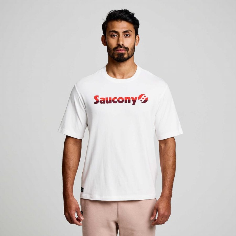 Saucony Recovery Kort Sleeve T-skjorte Dame Hvite | S32508-Z03