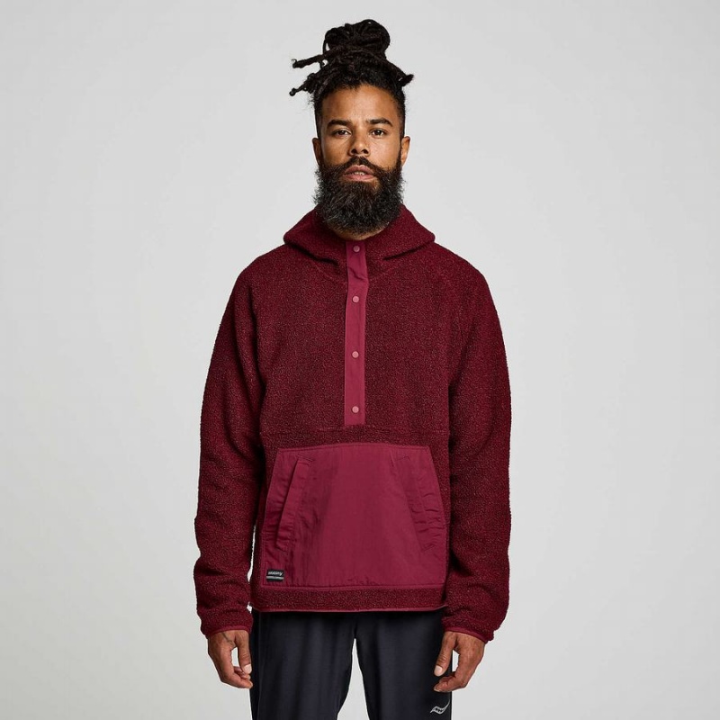 Saucony Recovery Sherpa Pullover Dame Rød | S34059-P03