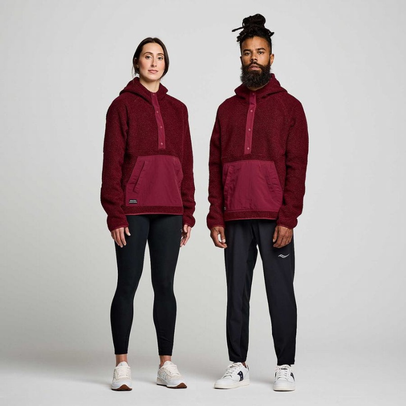 Saucony Recovery Sherpa Pullover Dame Rød | S34059-P03