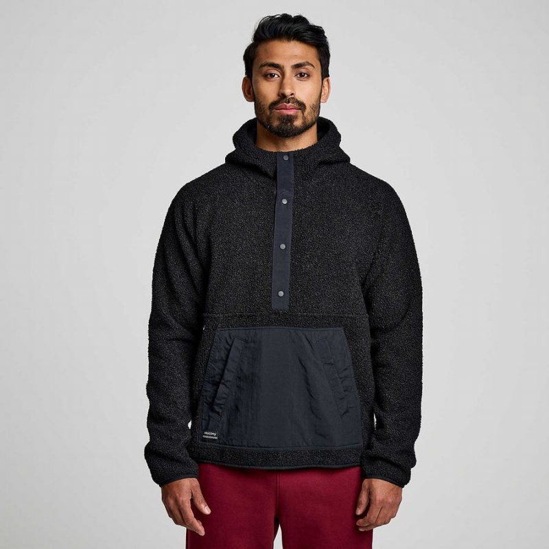 Saucony Recovery Sherpa Pullover Dame Svarte | S96208-Z09