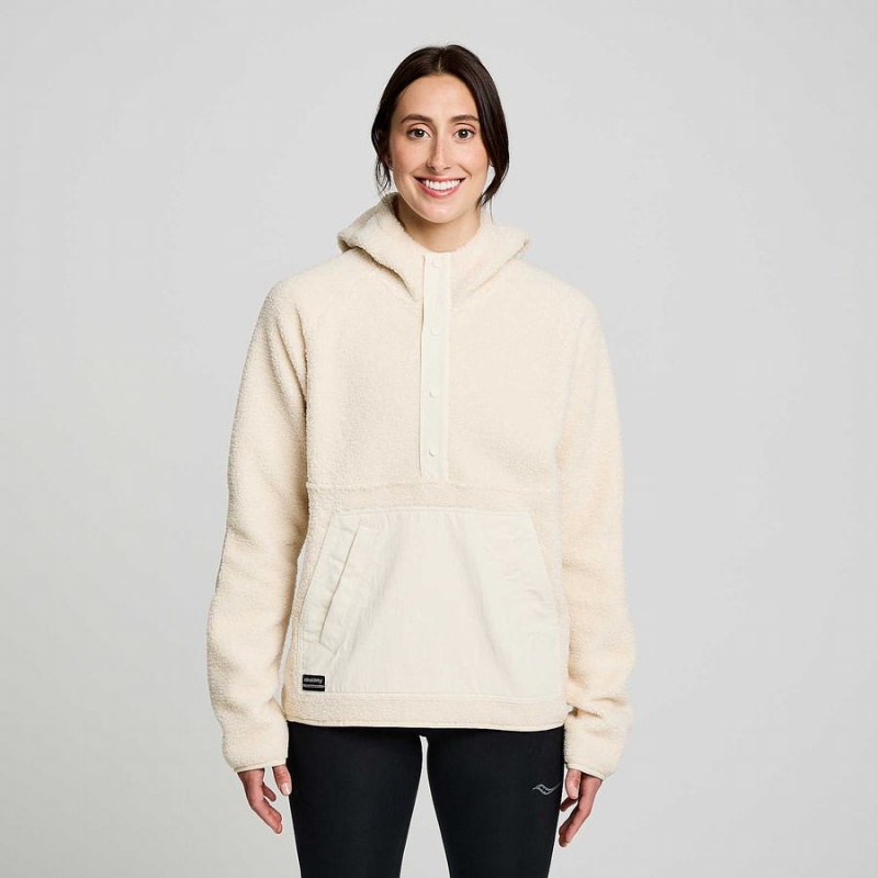 Saucony Recovery Sherpa Pullover Herre Beige | S32706-P78