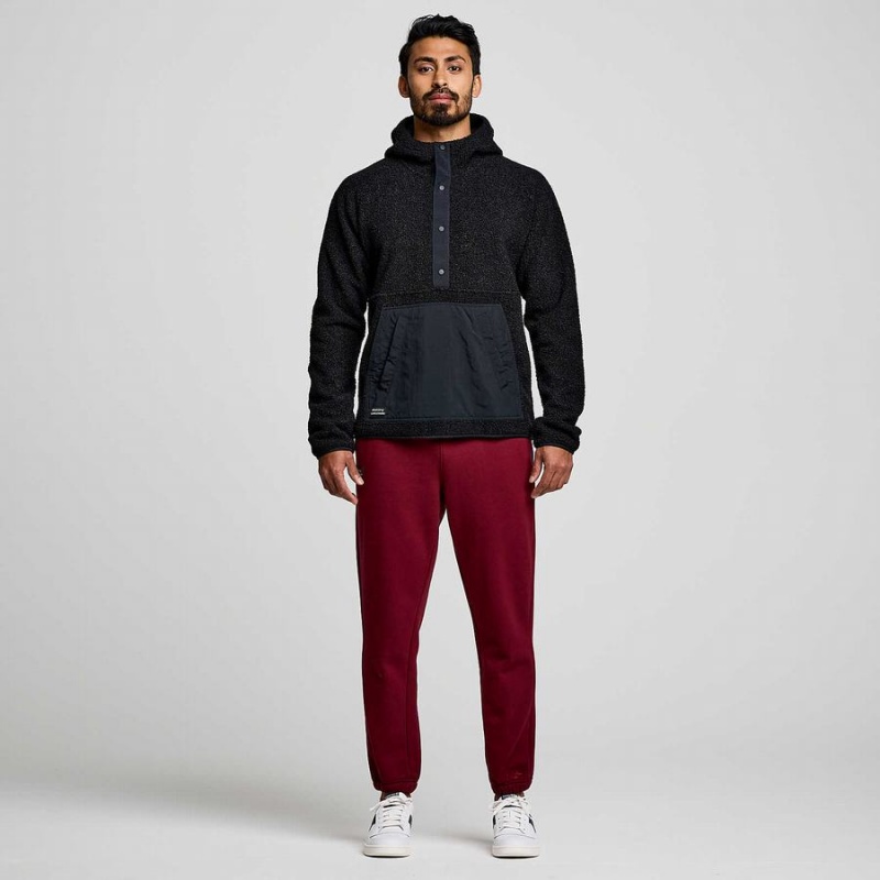 Saucony Recovery Sherpa Pullover Herre Svarte | S95207-U64