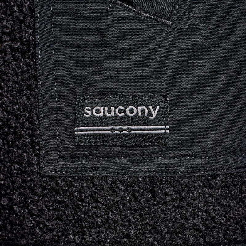 Saucony Recovery Sherpa Pullover Herre Svarte | S95207-U64