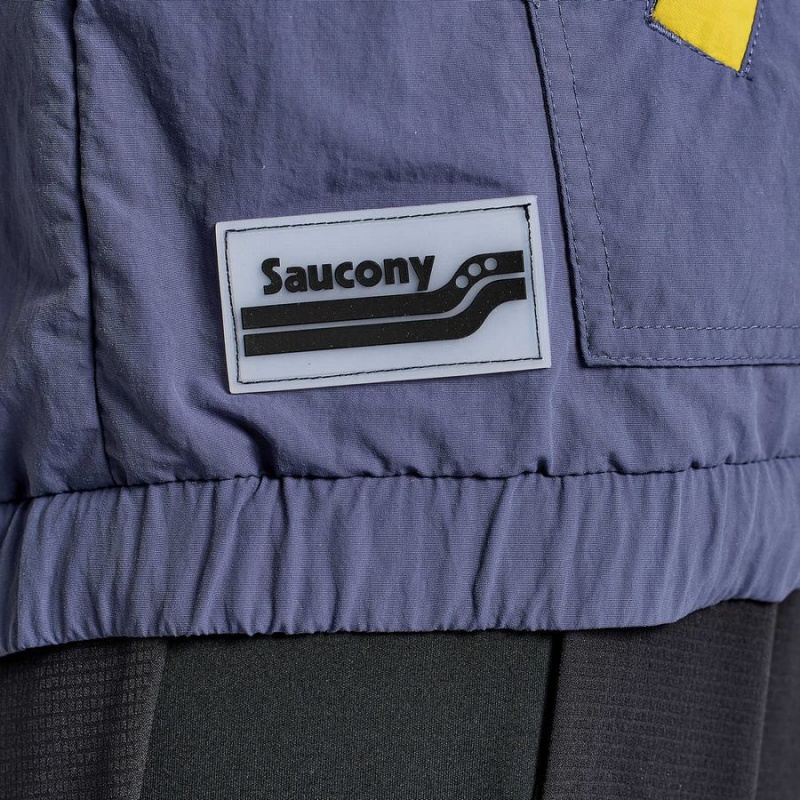 Saucony Rested Anorak Topper Dame Blå | S54761-L91